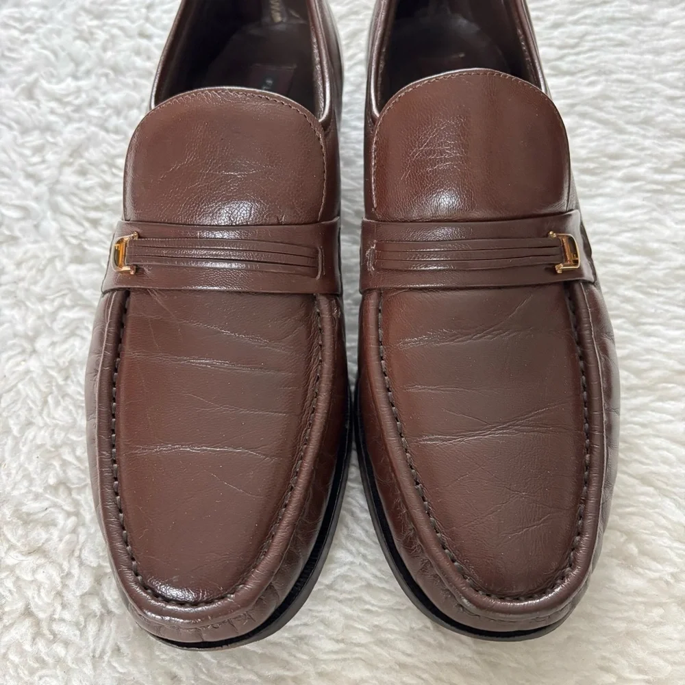 Florsheim Rich Brown Leather Slip-On/Loafers Men’s Shoes size 10.5 B